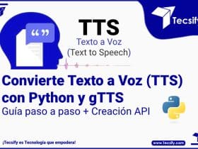 Portada del articulo de conversión de texto a voz con Python por Tecsify